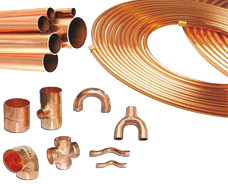 Copper tubes, coils & fittings